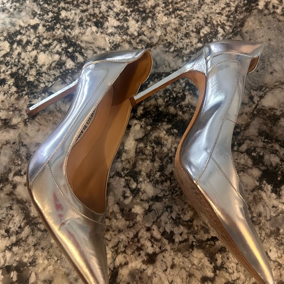 Manolo Blahnik Shoes - Silver Manolos